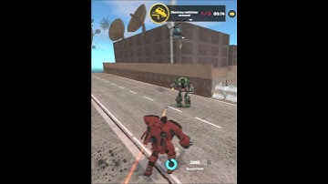 Rope Hero Vice Town (TRANSFORMER BALL FIGHT ROBOT BALL) Red Ball Fight Destroyed Army Tank #shorts