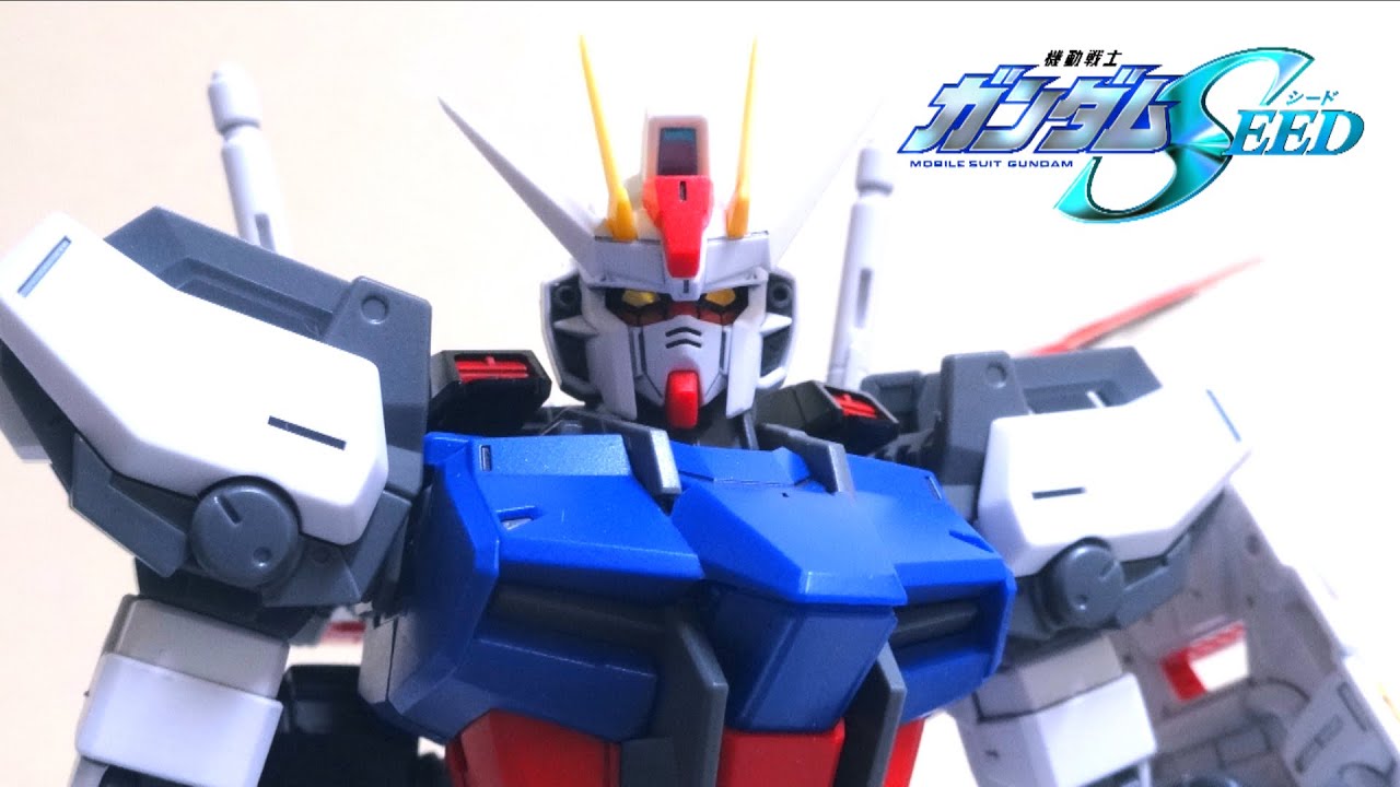 機動戦士ガンダムseed Mg 1 100 エールストライクガンダム Ver Rm ヲタファのガンプラレビュー Gundam Seed Mg Strike Gundam Ver Rm Youtube