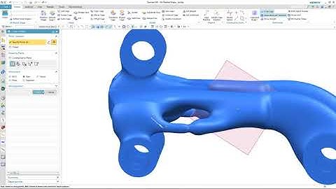 Use the output from topology optimization directly in your NX model.