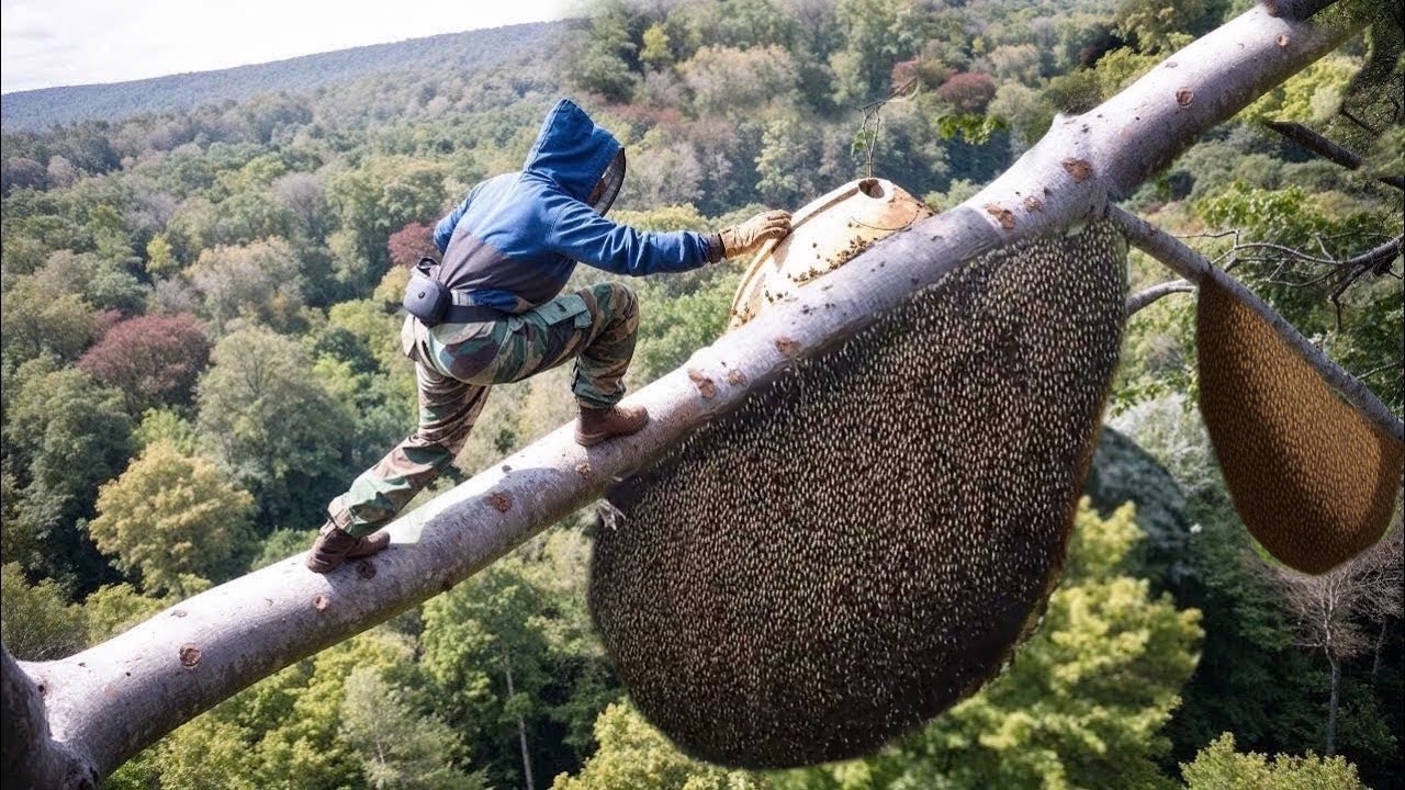 The Most Daring Honey Harvest – Fearless Bee Fishermen in Action ...