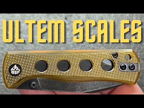 First Impression Of Ultem Scales On The QSP Canary Pocket Knife!