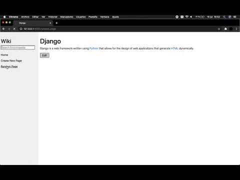 CS50's Web Programming with Python and JavaScript - Wiki