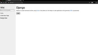 CS50's Web Programming with Python and JavaScript - Wiki