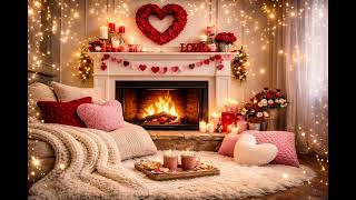 Romantic Valentine’s Fireplace Ambience ❤️🔥 Cozy Fire, Soft Glow, Relaxing Love Vibes. screenshot 5
