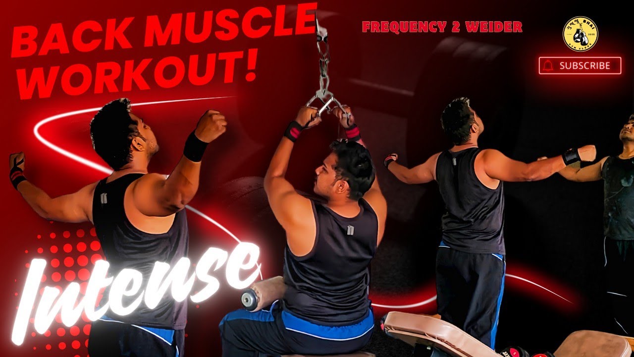 BACK AND BICEPS WORKOUT | FREQUENCY 2 WEIDER | GujjuBhaiGymVlogs | ⭐⭐⭐⭐⭐