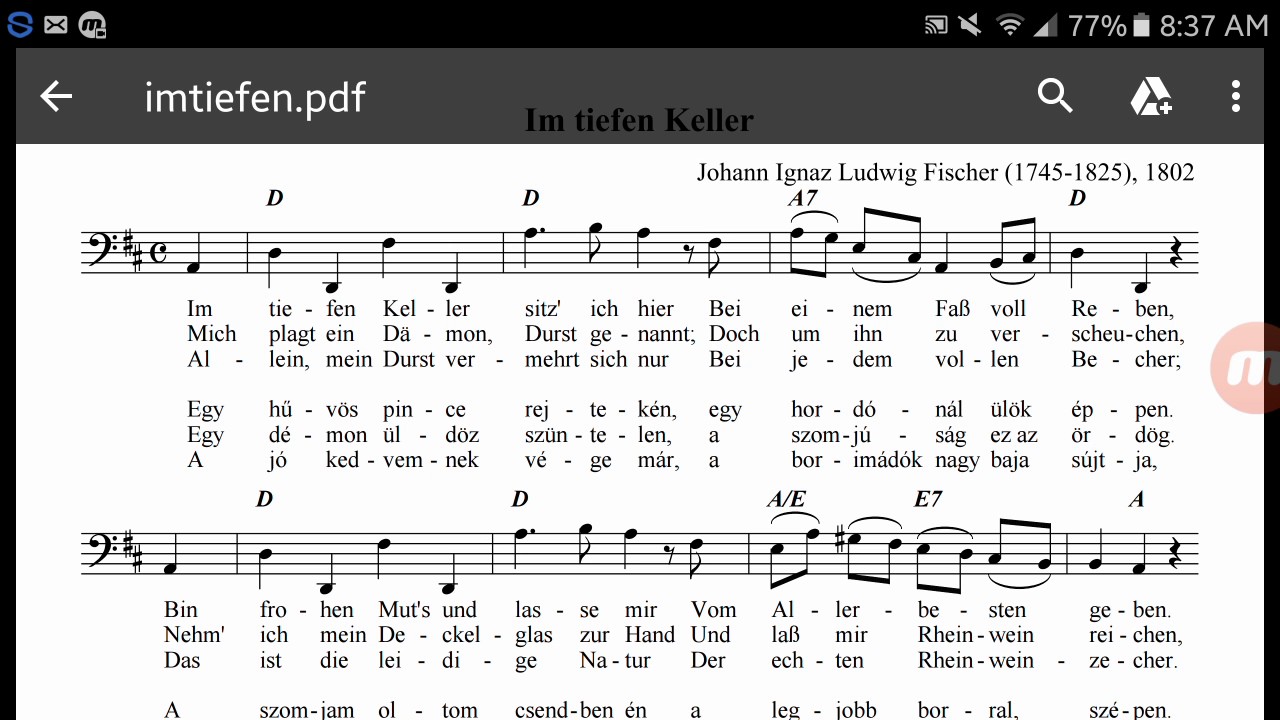 Im tiefen Keller in B - YouTube