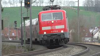 TWO Double Decker Regional Express Trains, OLD + Modern Electric Locomotive