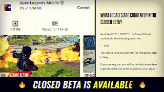 apex legends mobile first look | closed beta is available! #short​