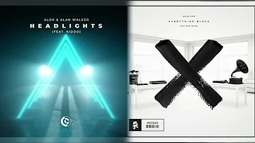 Headlights x Everything Black (Mashup) (Alan Walker Ft Alok, KIDDO x Unlike Pluto Ft Mike Taylor)