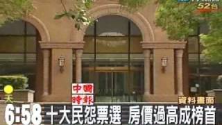 十大民怨票選 房價過高成榜首