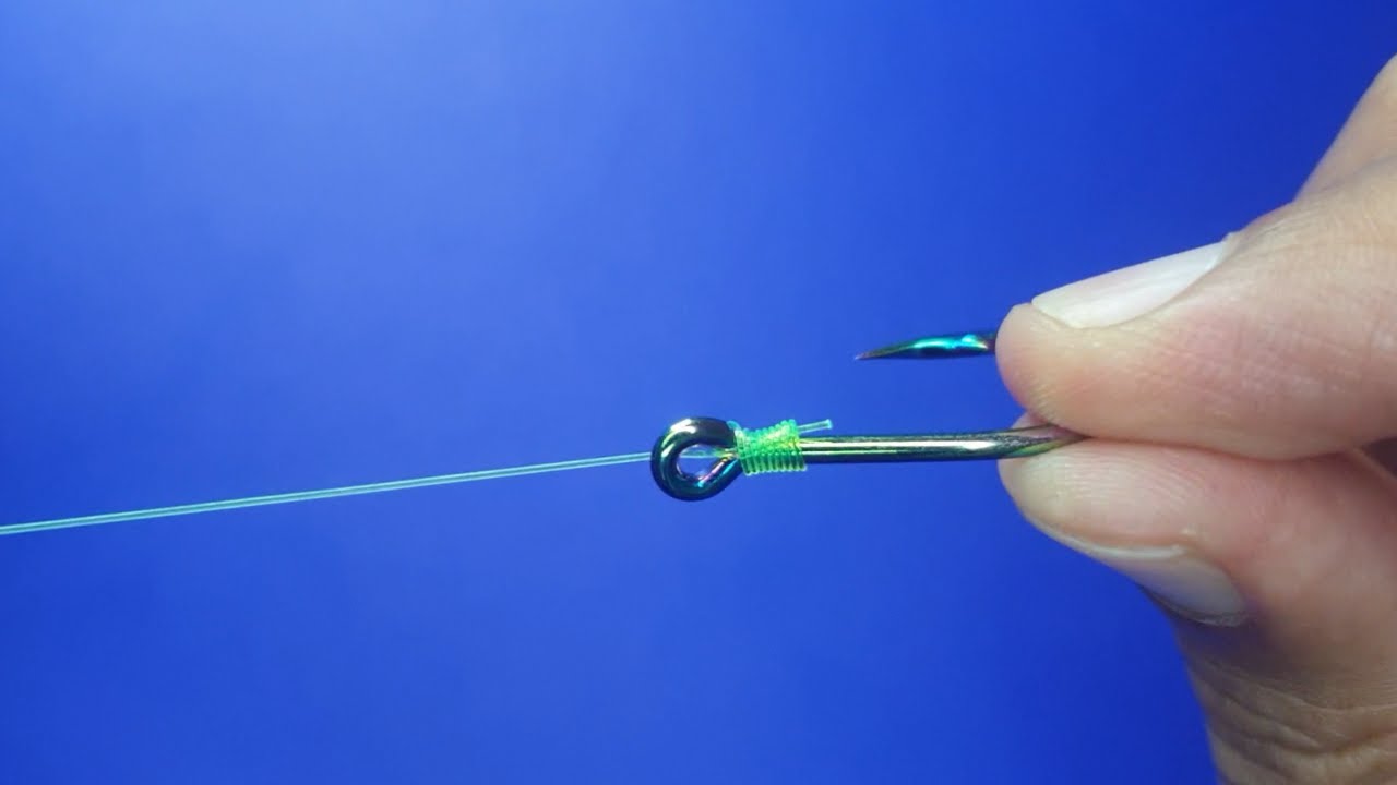 How to tie Hook super easy Snell Knot YouTube