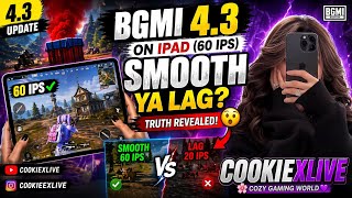 BGMI 4.3 ON IPAD 60 FPS SMOOTH YA LAG?🤩😱| LIVE | COOKIEXLIVE #BGMI #IPAD #girlgamer #bgmilive