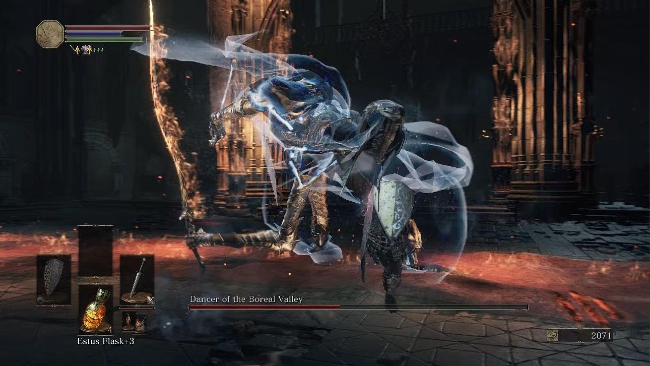 DS3 Dancer of the Boreal Valley SL1 Boss Fight