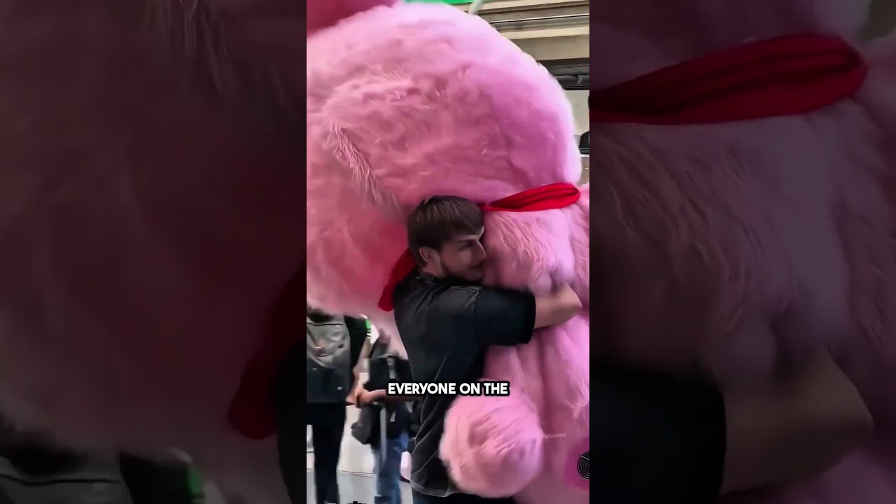 He Stole the Teddy Mascot 😯