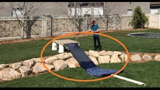 BACKYARD SUMMER SKI SETUP!!!