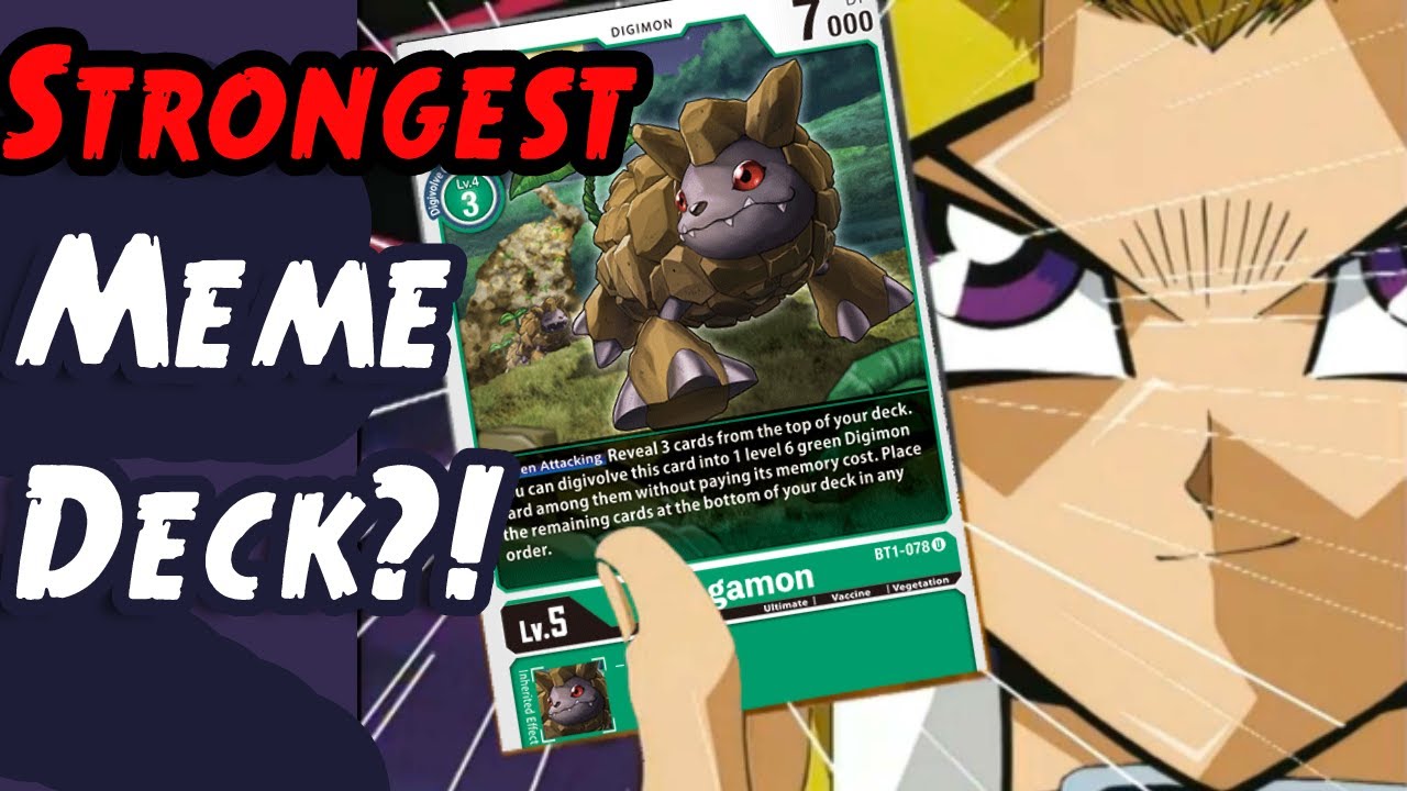 Digimon TCG: Unseen Lean Mean Green Bean Meme Dream Team Machine Vs Hearts United (BT5 Gameplay)