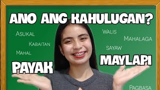 KAHULUGAN NG PAYAK AT MAYLAPI  / TAGALOG/