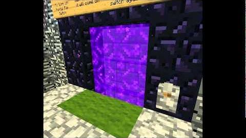 My Nether Portal with On/Off Switch
