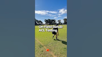 On-field ACL rehab testing 🏃🏽‍♂️ #ACL #physio