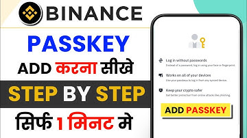 How to Add Passkey on Binance Account | Enable Passkey in Binance App
