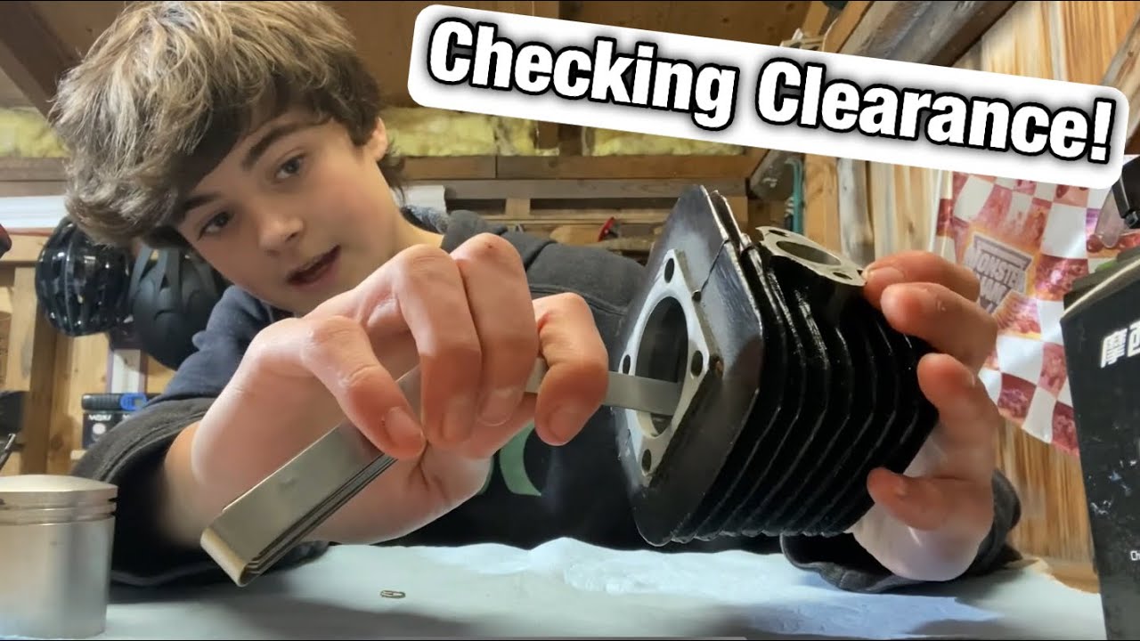 Checking Piston Ring Gap on a Motorized Bike and Installing Piston the right way