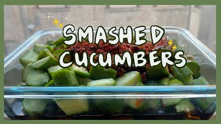 Smashed Cucumbers Recipe ✨ 7 Ingredients, 10 Minutes | Cooking with Cy