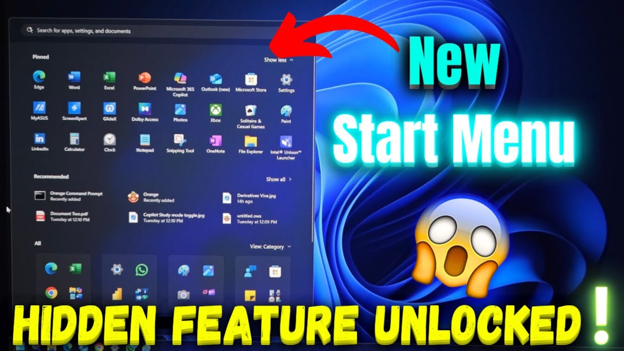 Unlock the Hidden NEW Start Menu in Windows 11 25H2 | Works on Old PCs ...