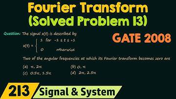 Fourier Transform (Solved Problem 13)
