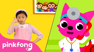 Five Little Monkeys jumping on the Bed | Lima Monyet Lompat 1 Jam | Lagu Anak | Pinkfong Baby Shark