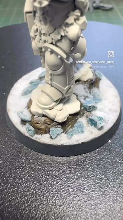 Snow base #wip #warhammer #warhammer40k #ageofsigmar #miniaturepainter #miniaturepainting #miniature
