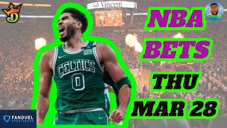 NBA Picks Today 3/28/2024 | FREE NBA Best Bets | CHEF D