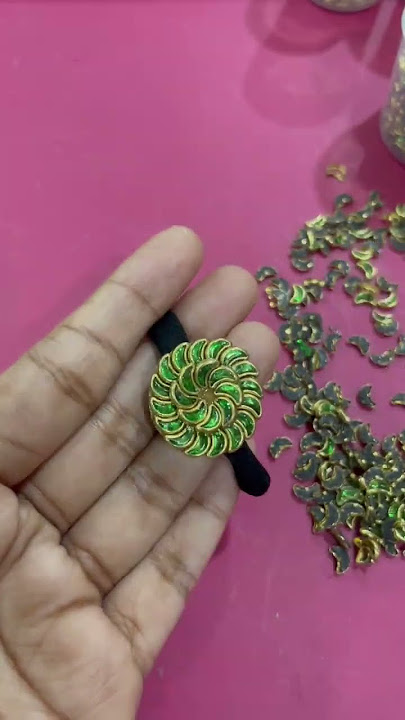 Making of Kundan Rubber Band#DIY