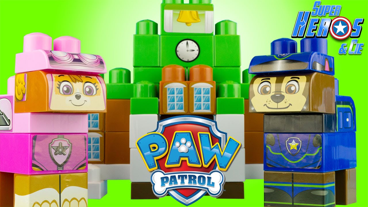 Paw Patrol Adventure Bay Blocks Set Ionix Mega Bloks 4k Toy Unboxing  Juguetes Patrulla Canina 