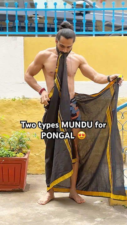 Wear MUNDU for Pongal 😍 #yt #ytshorts #shorts #youtube #tutorial