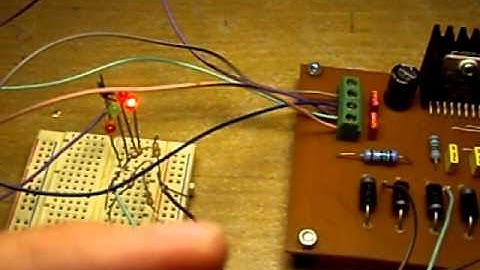 Test Step Motor board with LED
