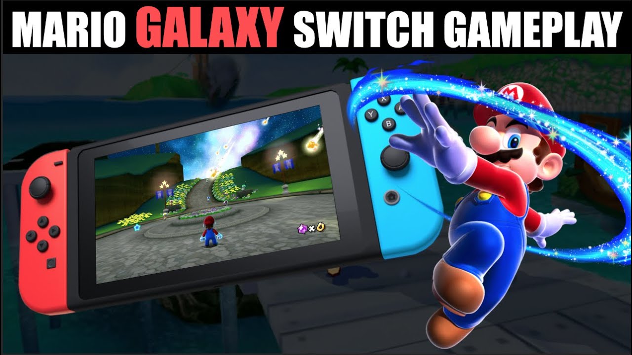 Super Mario Galaxy HD Switch Gameplay - 1080p Direct Feed