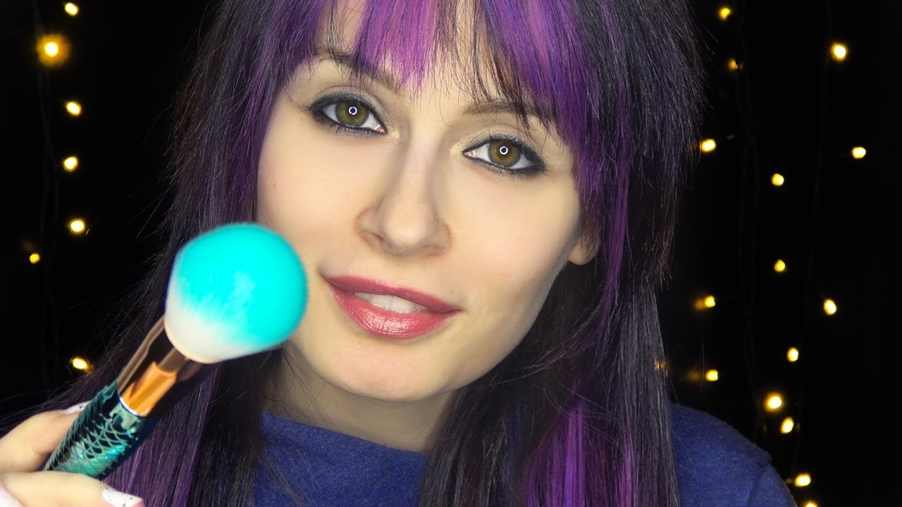 ASMR Carezzine rilassanti col pennello! ♡ BRUSHING, FACE TOUCHING, SOFT