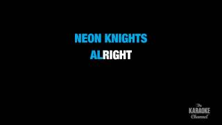 Neon Knights in the Style of "Black Sabbath" karaoke video with lyrics (no lead vocal) chords