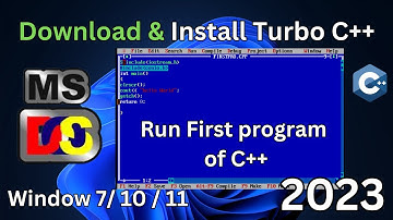 How to download and install Turbo C++ for C++ programming on Windows 10/11 [ 2023 Update ]