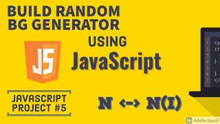 Build A Random Background Generator using JavaScript|Javascript project#5|#javascript