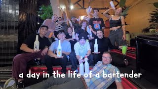 호주 멜번 바텐더의 삶 // a day in the life of a bartender (melbourne)