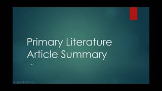 Week 15 BIO 282 Video Presentation