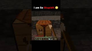 Most painful mistake ever 💔😭 #minecraft #minecraftshorts