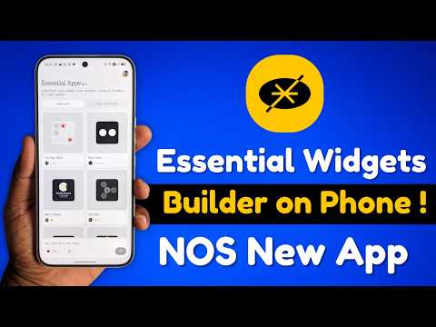 Nothing OS Essential Apps: AI Widget Builder on Phone is Amazing! 🚀