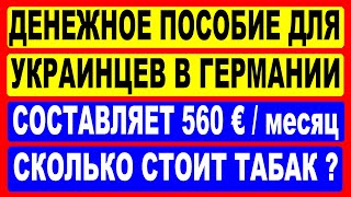 Денежное пособие для украинцев в Германии составляет 560 евро в месяц.