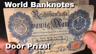 World Bank Note Door Prize & 1700 Subs GAW Winners Announcement  #GAWWinners #WorldCurrency