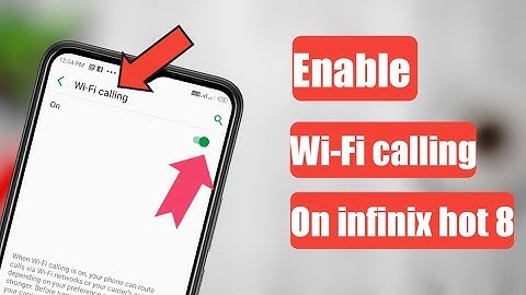 How to enable WiFi Calling in infinix hot 8| Enable WiFi calling in infinix hot 8.