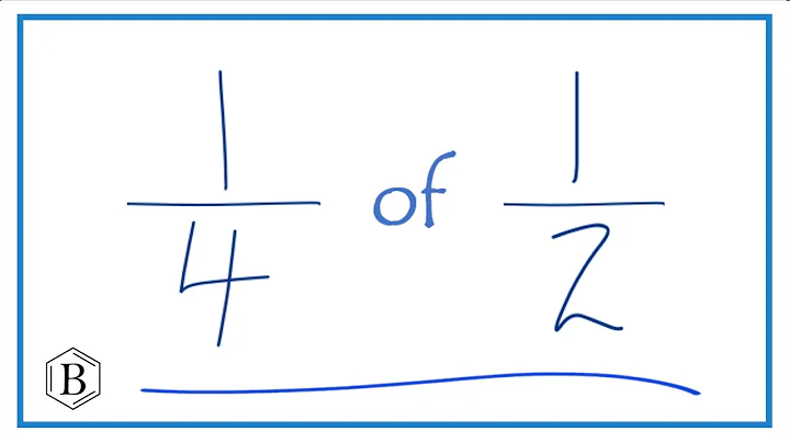 1/4 of 1/2 (one-fourth of one-half)