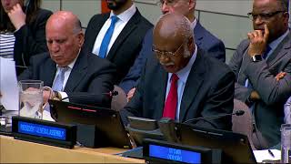 President of the General Assembly Philemon Yang at the Handover Ceremony of the Group of 77 & China