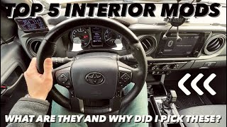 The Best MUST HAVE Interior Mods On My Overland Built 2019 TRD OffRoad Toyota Tacoma